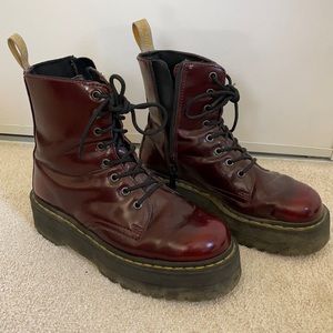 Dr. Martens Vegan Jadon II Platform Boots - size 8